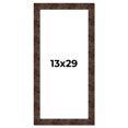 thumbnail image 1 of 13x29 Frame Brown Burl Real Wood Picture Frame Width 1.625 Inches | Interior Frame Depth 0.5 Inches, 1 of 8