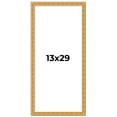 thumbnail image 1 of 13x29 Frame Gold Real Wood Picture Frame Width 1 inches | Interior Frame Depth 0.5 inches | Edwina, 1 of 8