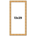 thumbnail image 1 of 13x29 Frame Gold Rustic Solid Wood Picture Frame | 1.25 Inch Wide Moulding | Rustique Gold, 1 of 8