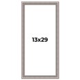 thumbnail image 1 of 13x29 Frame Grey Real Wood Picture Frame Width 1.25 inches | Interior Frame Depth 0.5 inches | Hans, 1 of 8