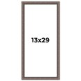 thumbnail image 1 of 13x29 Frame Silver Real Wood Picture Frame Width 1.25 Inches | Interior Frame Depth 0.5 Inches |, 1 of 8