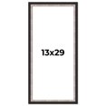 thumbnail image 1 of 13x29 Frame Silver Real Wood Picture Frame Width 1.25 Inches | Interior Frame Depth 0.75 Inches |, 1 of 8