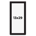 thumbnail image 1 of 13x29 Shadow Box Black Solid Wood Display Picture Frame | 1 Inch Rabbet Depth | | 1.375 Inch, 1 of 4
