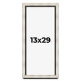 thumbnail image 1 of 13x29 Shadow Box Frame Silver | 1.625 Inches Deep Real Wood Contemporary Shadowbox Display Frame |, 1 of 7