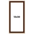 thumbnail image 1 of 13x30 Frame Gold Brown Plein Air Vintage Solid Wood Picture Frame | 1.75 Inches Moulding Width |, 1 of 8