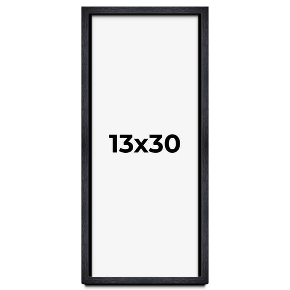 13x30 Shadow Box Frame Black | 1 Inches Deep Real Wood Farmhouse Shadowbox Display Frame | UV