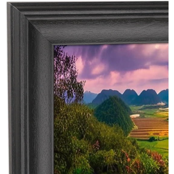 13x31 Picture Frame Solid Wood Black 13x31 Inch Panoramic Photo Frame Posters Frame Picture Frames Puzzle Frame(C23B1331)