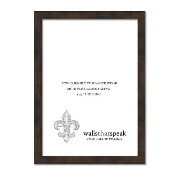 13x33 Espresso Brown Picture Frame for Puzzles Posters Photos or Artwork