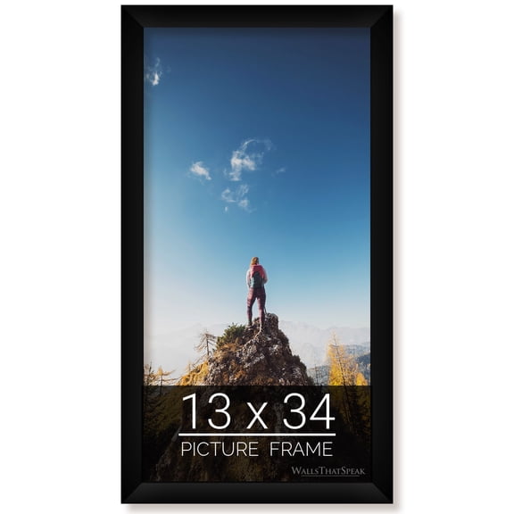 13x34 Black Picture Frame for Puzzles Posters Photos or Artwork