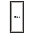 thumbnail image 1 of 13x34 Frame Black Real Wood Picture Frame Width 2.25 Inches | Interior Frame Depth 0.5 Inches |, 1 of 8