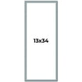 thumbnail image 1 of 13x34 Frame Blue Scuffed Farm Board Solid Wood Picture Frame Width 0.75 Inches | Interior Depth 0.5, 1 of 8