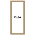 thumbnail image 1 of 13x34 Frame Gold Solid Wood Picture Frame Width 1.25 Inches | Interior Frame Depth 0.375 Inches |, 1 of 8