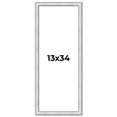 thumbnail image 1 of 13x34 Frame Sterling Silver Solid Wood Picture Frame | 1.25 Inch Moulding Width | 0.75 Inch, 1 of 8