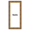 thumbnail image 1 of 13x34 Frame Vintage Gold Solid Wood Picture Frame | 2.5 Inch Moulding Width | Ornate Bronze Museo, 1 of 8