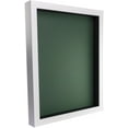 thumbnail image 1 of 13x34 Shadow Box Frame In White With A 1 3/4" Usable Depth Includes Hunter Green Acid-Free Backing,, 1 of 6