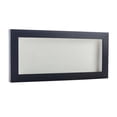 thumbnail image 1 of 13x34 Shadow Box Frame Textured Black Wood | With a 3/4" Usable Display Depth | Includes a White, 1 of 5