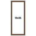 thumbnail image 1 of 13x35 Frame Brown Farmhouse Solid Wood Picture Frame Width 1.5 Inches | Interior Frame Depth 0.5, 1 of 8