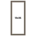 thumbnail image 1 of 13x35 Frame Brown Solid Wood Picture Frame | 1.75 Inch Moulding Width | Austin Frame Complete with, 1 of 8