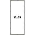 thumbnail image 1 of 13x35 Frame Silver Grey Distressed Solid Wood Picture Frame | 0.75 Inch Moulding Width | Interior, 1 of 8