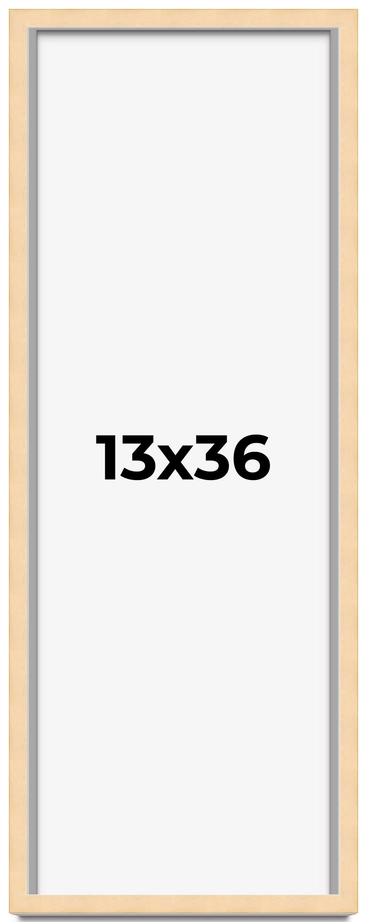13x36 Frame Beige Real Wood Picture Frame Width 0.75 inches | Interior ...