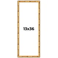 thumbnail image 1 of 13x36 Frame Gold Bamboo Solid Wood Picture Frame | 1 Inch Moulding Width | Interior Frame Depth, 1 of 8