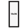 thumbnail image 1 of 13x36 Shadow Box Black Solid Wood Display Picture Frame | 1 Inch Rabbet Depth | | 1.375 Inch, 1 of 4