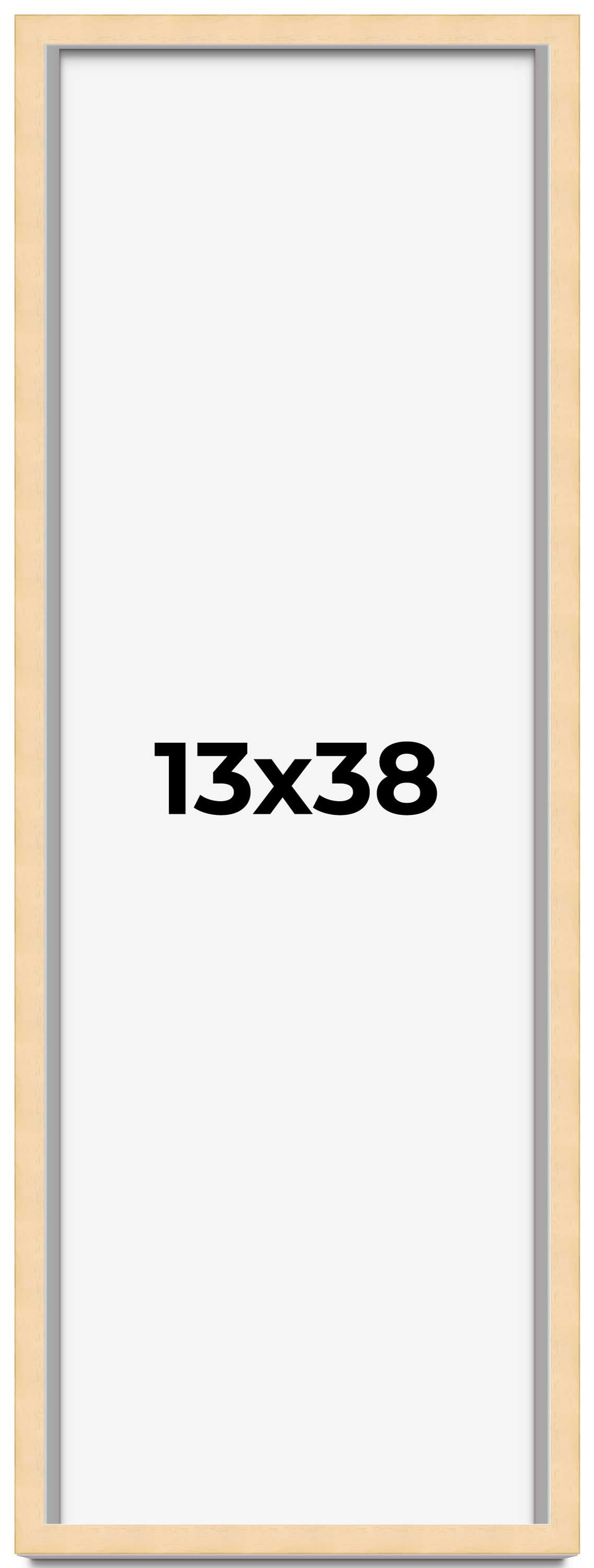 13x38 Frame Beige Real Wood Picture Frame Width 0.75 inches | Interior ...