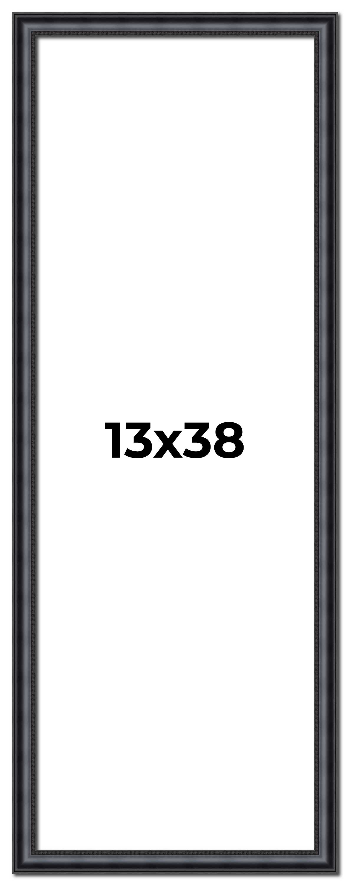 13x38 Frame Black Real Wood Picture Frame Width 1.25 inches | Interior ...