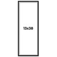 thumbnail image 1 of 13x38 Frame Black & Silver Solid Wood Picture Frame Width 1.25 Inches | Interior Depth 0.75 Inches, 1 of 8