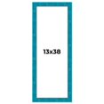 thumbnail image 1 of 13x38 Frame Blue Teal Burl Wood Picture Frame | 1.75 Inch Moulding Width | Interior Frame Depth 0.5, 1 of 8
