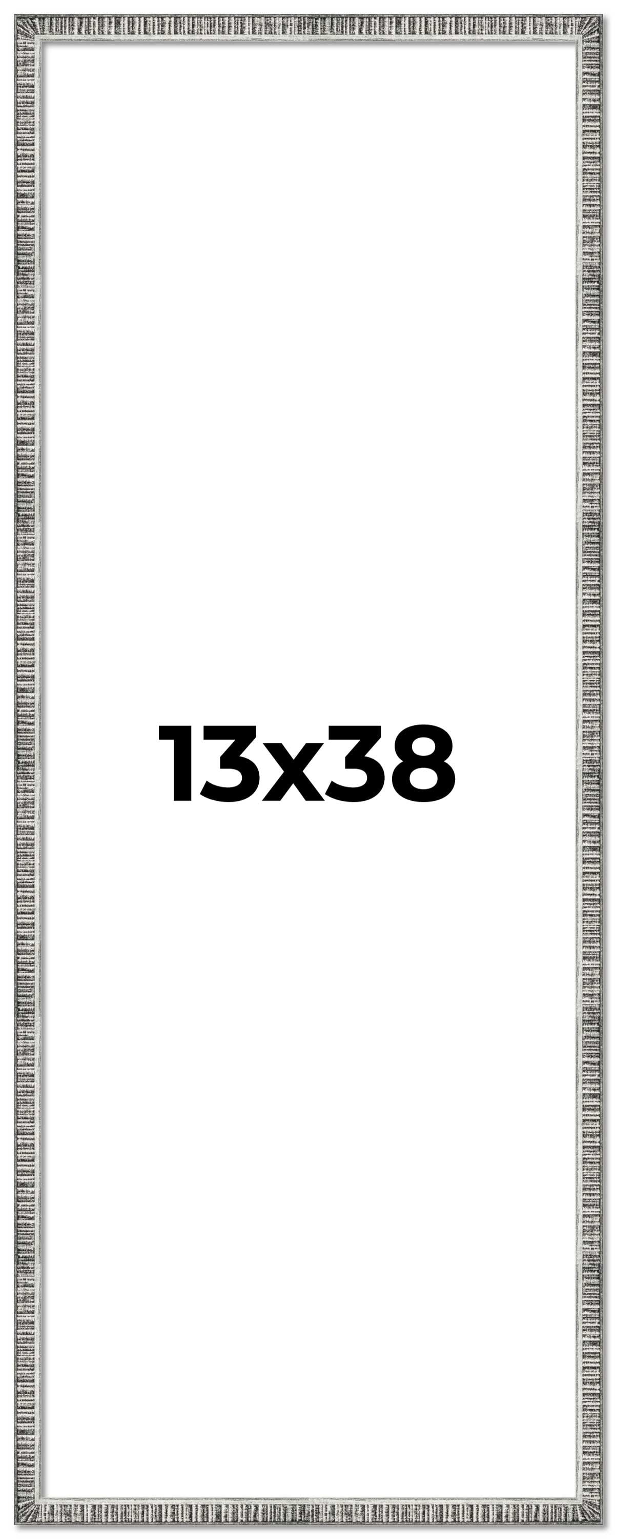 13x38 Frame Silver Picture Frame - Complete Modern Photo Frame Includes ...