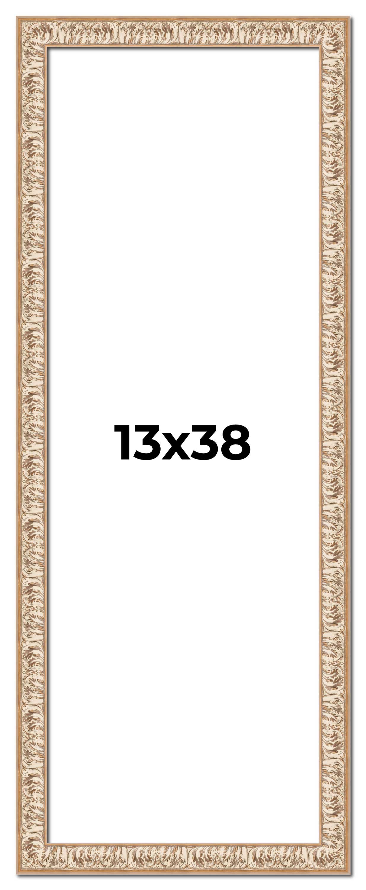 13x38 Frame White Real Wood Picture Frame Width 1.5 inches | Interior ...