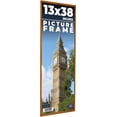 thumbnail image 1 of 13x38 Honey Brown Real Wood Picture Frame Width 0.75 inches | Interior Frame Depth 0.5 inches |, 1 of 8