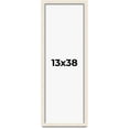 thumbnail image 1 of 13x38 Shadow Box Frame White | 1.125 Inches Deep Real Wood Rustic Shadowbox Display Frame | UV, 1 of 5