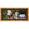 thumbnail image 1 of 13x39 Frame Gold Bamboo With Black Picture Mat For 13x39 Photo - Gold Bamboo 16x42 Frame To Display, 1 of 8