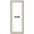 thumbnail image 1 of 13x39 Frame Gold Silver Plein Aire 2" Inch Wide Moulding Solid Wood Picture Frame | Modena, 1 of 8