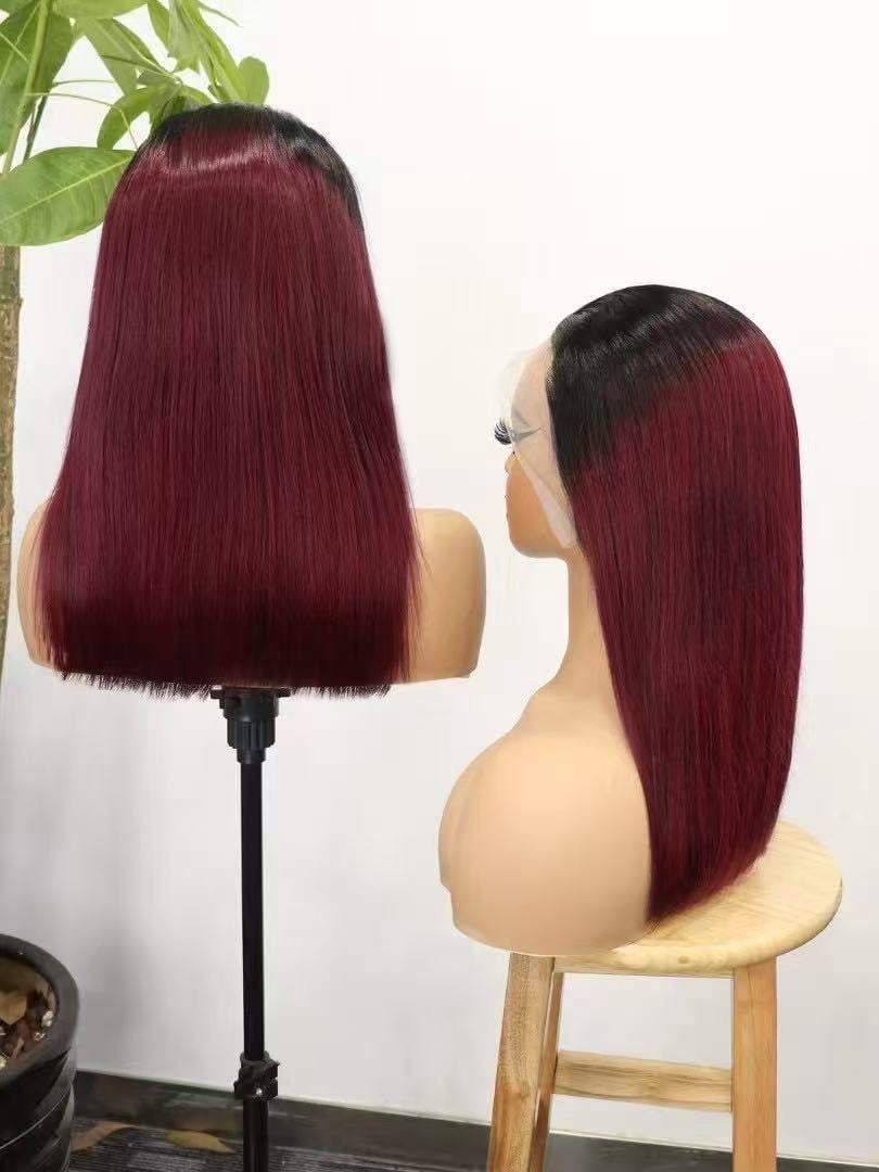 13x4 Full Frontal Lace Glueless 16inch BOB Wig many Colors  display picture 3