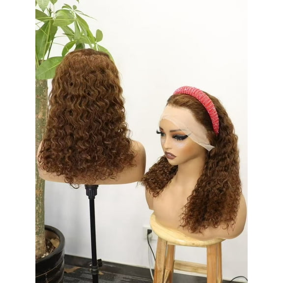 13x4 Full Frontal Lace Glueless 16inch BOB Wig many Colors available WATER WAVE 200% High-Density Pre-Plucked Human Hair Wigs Specification
