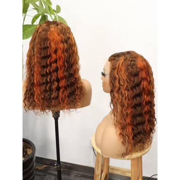13x4 Full Frontal Lace Glueless 16inch BOB Wig many Colors available WATER WAVE 200% High-Density Pre-Plucked Human Hair Wigs Specification