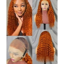 13x4 Full Frontal Lace Glueless 22inch wig many Colors available DEEP WAVE 200% High-Density Pre-Plucked Human Hair Wigs Long Hair