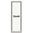 thumbnail image 1 of 13x40 Shadow Box Frame Silver | 1.625 Inches Deep Real Wood Contemporary Shadowbox Display Frame |, 1 of 7