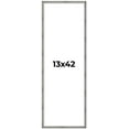 thumbnail image 1 of 13x42 Frame Silver Picture Frame - Complete Modern Photo Frame Includes UV Acrylic Shatter Guard, 1 of 8