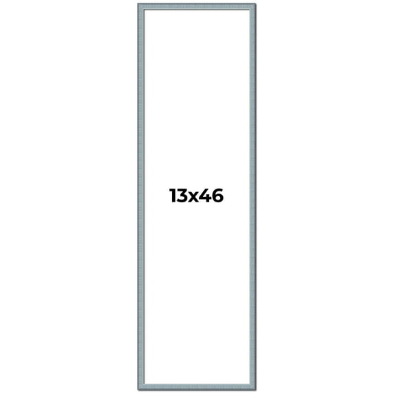 13x46 Frame Rustic Sky Blue Solid Wood Picture Frame | 0.75 Inch Moulding Width |Includes UV