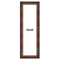 thumbnail image 1 of 13x49 Frame Brown Walnut Gold Ornate Trim Solid Wood Plein Air Picture Frame | 3 Inch Moulding, 1 of 8