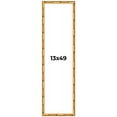 thumbnail image 1 of 13x49 Frame Gold Bamboo Solid Wood Picture Frame | 1 Inch Moulding Width | Interior Frame Depth, 1 of 8