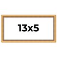 thumbnail image 1 of 13x5 Frame Beaded Gold Solid Wood Picture Frame | 0.75 Inches Moulding Width | Liscio Oro, 1 of 8