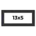 thumbnail image 1 of 13x5 Frame Black Real Wood Picture Frame Width 1.25 Inches | Interior Frame Depth 0.5 Inches |, 1 of 8