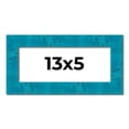 thumbnail image 1 of 13x5 Frame Blue Teal Burl Wood Picture Frame | 1.75 Inch Moulding Width | Interior Frame Depth 0.5, 1 of 8