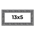 thumbnail image 1 of 13x5 Frame Silver Black Rustic Sonoma Solid Wood Picture Frame | 1.5 Inch Moulding Width | Complete, 1 of 8