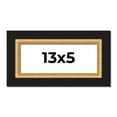 thumbnail image 1 of 13x5 IN Frame Gold Real Wood Picture Frame Width 2.25 Inches | Interior Frame Depth 0.5 Inches |, 1 of 8